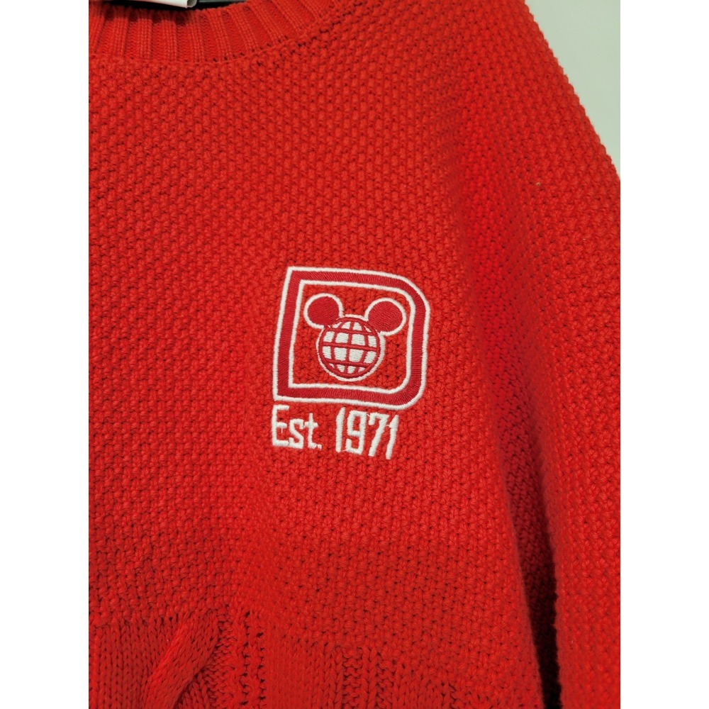 Walt Disney World Spirit Jersey Cable Knit Pullover Sweater Size XXL Rare 2X NWT - Picture 2 of 9